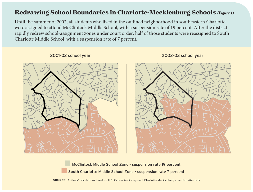 Figure 1: Redrawing School Boundaries in Charlotte-Mecklenburg Schools