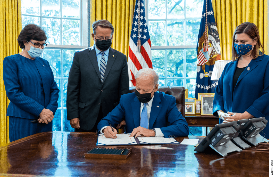 President Biden signed the K–12 Cybersecurity Act of 2021, which authorizes the study of cyberattacks and will lead to guidelines, recommendations, and toolkits for districts.