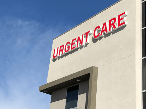 Exterior of an urgent care facility